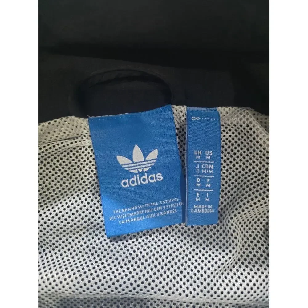 Adidas EQT ADV/91 Y2K Black/White Bold Track Top Zip Front Jacket Sz. M A009957
